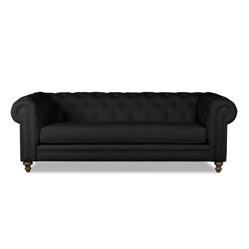 South Cone Home Hanover Tufted Linen Chesterfield Sofa Wayfair